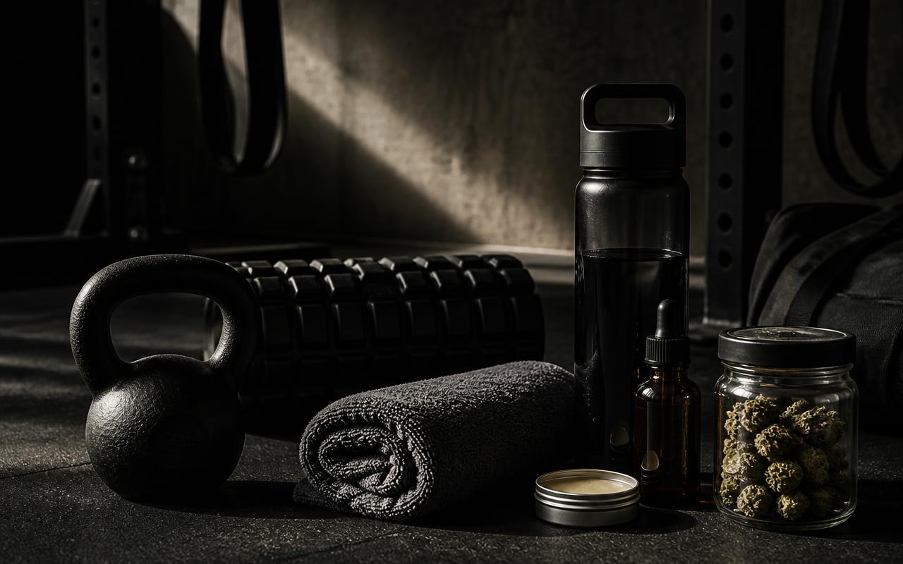 Editorial post-training recovery scene — not a product photo