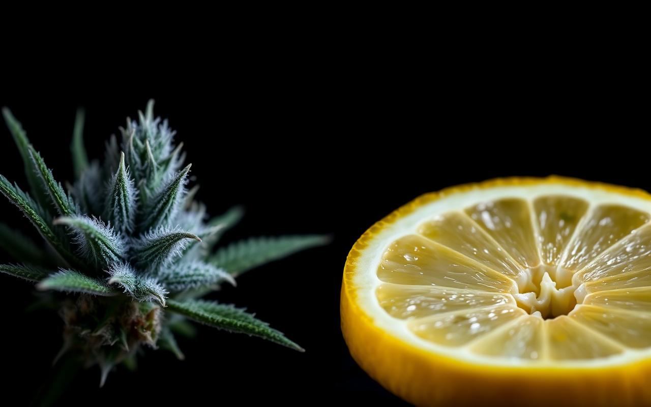 Cannabis flower with citrus peel — a limonene-rich source
